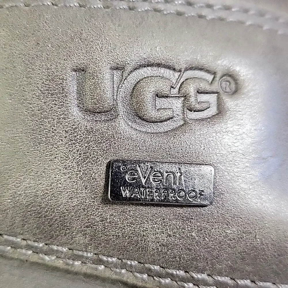 UGG Adironkdack Grey Winter Lined Boots Womens Size 7